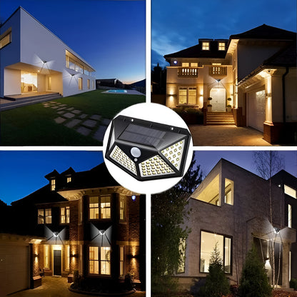 Solar-Powered LED Wall Light w/ Motion Sensor