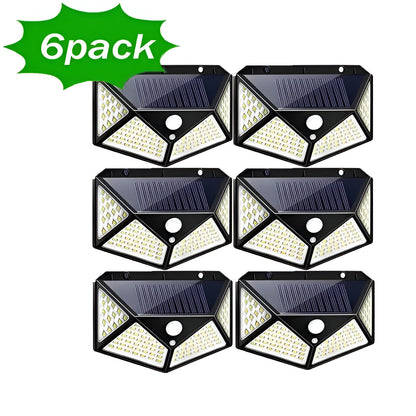 Solar-Powered LED Wall Light w/ Motion Sensor